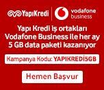 Yapı Kredi POS’u kullanan esnaf ve KOBİ’lere özel Vodafone Çalışan Tarifeleri, Red Business Tarifeleri ve Red Business Pro tarifelerinde geçerli liste fiyatları üzerinden %17 indirim ve +5GB avantajı!